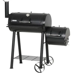 Offset Smoker Charcoal Grills with 28-Inch Cook Chamber